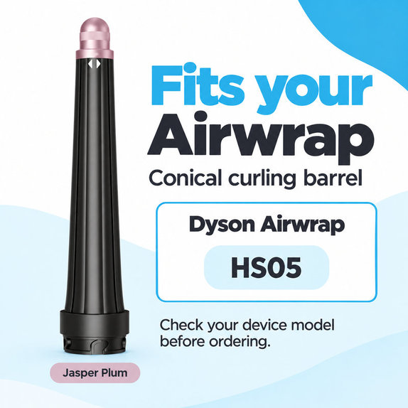 Kónický kulmovací nástavec pro Dyson Airwrap HS05, Jasper Plum