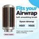 Jemný vyhlazovací kartáč pro Dyson Airwrap HS01, HS05, Nickel / Copper