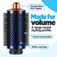 Velký kulatý kartáč pro objem pro Dyson Airwrap HS01, HS05, Prussian Blue / Rich Copper