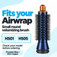 Malý kulatý kartáč pro objem pro Dyson Airwrap HS01, HS05, Prussian Blue / Rich Copper
