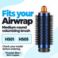 Střední kulatý kartáč pro objem pro Dyson Airwrap HS01, HS05, Prussian Blue / Rich Copper