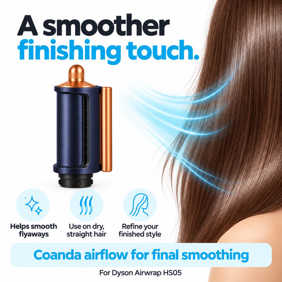 Vyhlazovací a sušicí nástavec Coanda pro Dyson Airwrap HS05, Prussian Blue / Rich Copper