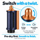 Vyhlazovací a sušicí nástavec Coanda pro Dyson Airwrap HS05, Prussian Blue / Rich Copper