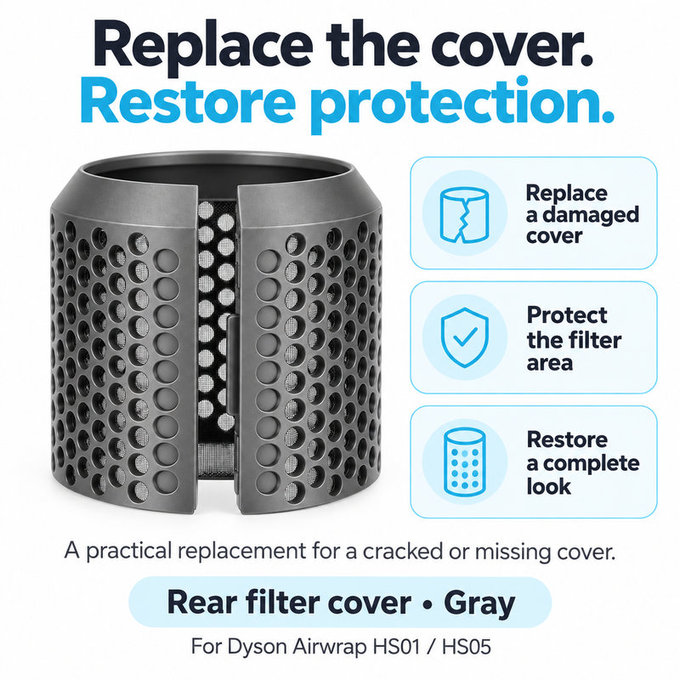 Zadní kryt filtru pro Dyson Airwrap HS01, HS05
