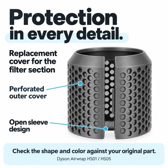 Zadní kryt filtru pro Dyson Airwrap HS01, HS05