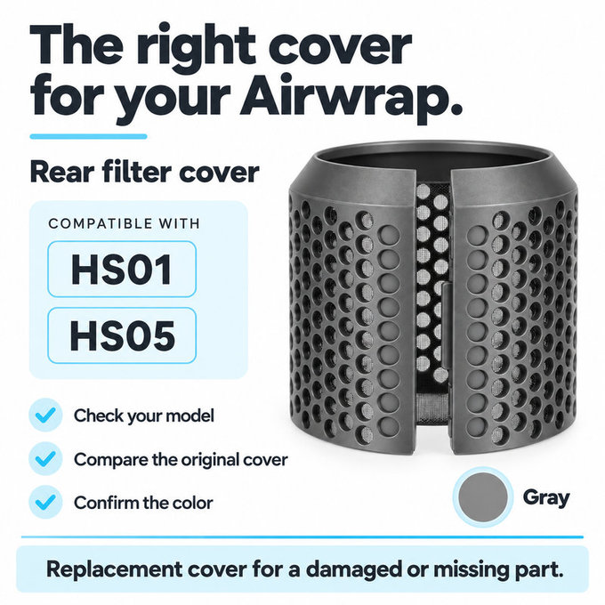 Zadní kryt filtru pro Dyson Airwrap HS01, HS05