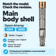 Kryt hlavního těla pro Dyson Airwrap HS01, HS05, Nickel / Copper