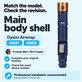 Kryt hlavního těla pro Dyson Airwrap HS01, HS05, Prussian Blue / Rich Copper