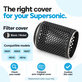 Kryt filtru pro Dyson Supersonic HD01, HD03, HD07, HD15, HD16, Black / Nickel
