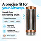 Malý pevný vyhlazovací kartáč pro Dyson Airwrap HS01, HS05, HS08, Nickel / Copper