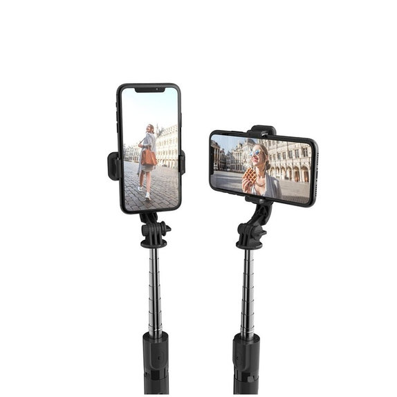Selfie tyč SE stativem L02S, černá, Tech-Protect