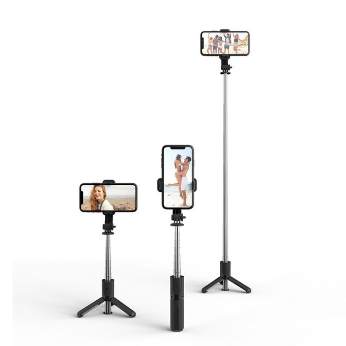 Selfie tyč SE stativem L02S, černá, Tech-Protect