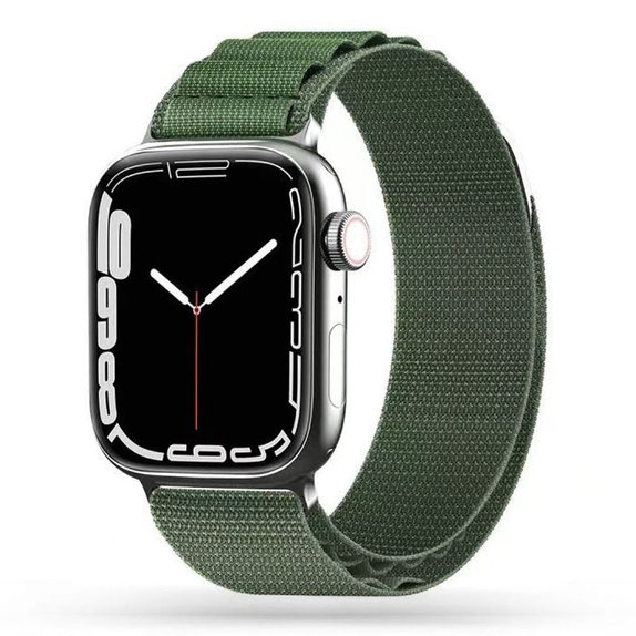 Řemínek Nylon Pro pro Apple Watch 8 / 9 / 10 / 11 / SE / Ultra (44 / 45 / 46 / 49 mm), Military Green, Tech-Protect