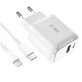 Síťová nabíječka C20W 2-PORT PD 20W / QC3.0 + Lightning Cable, bílá, Tech-Protect