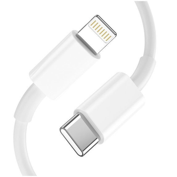 Síťová nabíječka C20W 2-PORT PD 20W / QC3.0 + Lightning Cable, bílá, Tech-Protect