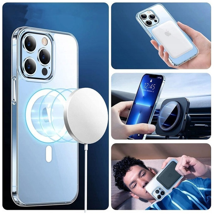 Pouzdro FlexAir Hybrid MagSafe pro Samsung S23, čirá, Tech-Protect