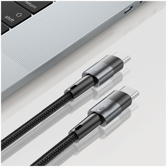 Kabel Ultraboost USB-C Cable PD 60W / 3A 25CM, šedá, Tech-Protect