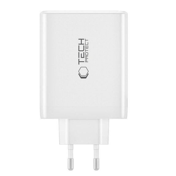 Síťová nabíječka NC100W-GAN 4-PORT PD 100W / QC3.0, bílá, Tech-Protect
