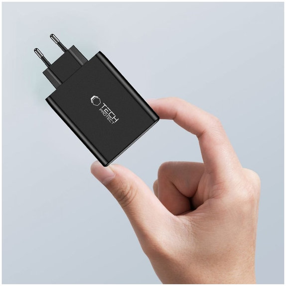 Síťová nabíječka NC100W-GAN 4-PORT PD 100W / QC3.0, bílá, Tech-Protect