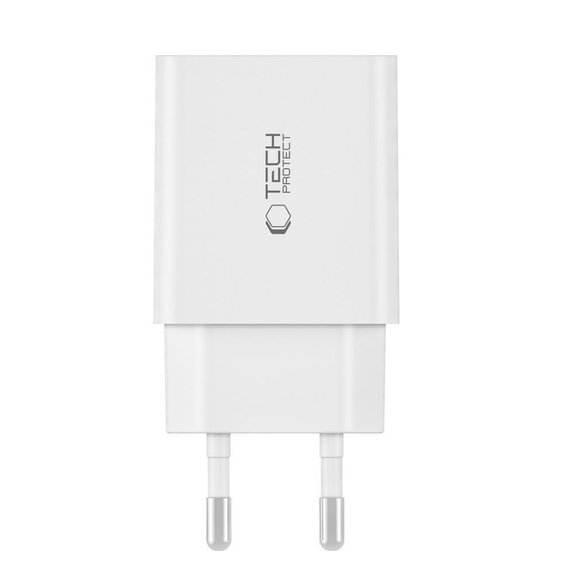 Síťová nabíječka C35W 2-PORT PD 35W + USB-C Cable, bílá, Tech-Protect