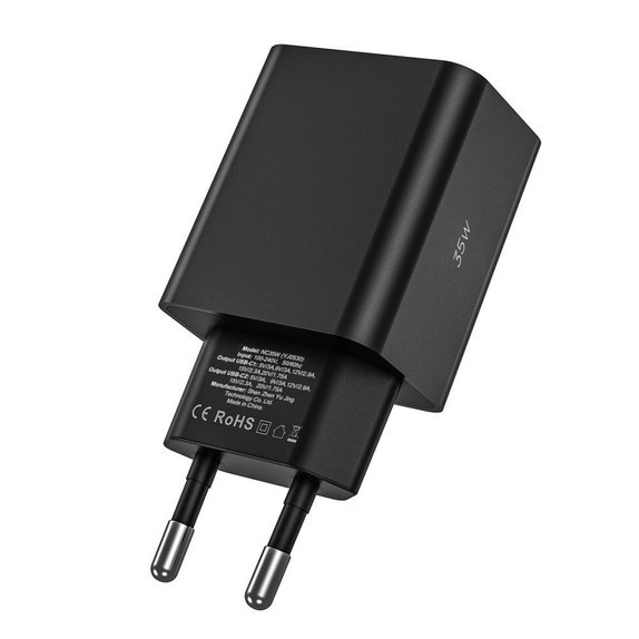 Síťová nabíječka C35W 2-PORT PD 35W + USB-C Cable, bílá, Tech-Protect