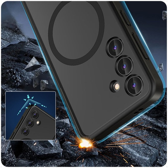 Pouzdro MagMat MagSafe pro Samsung S24, Matte Black, Tech-Protect