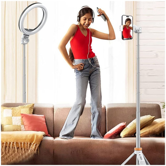 Selfie tyč SE stativem L03S, bílá, Tech-Protect