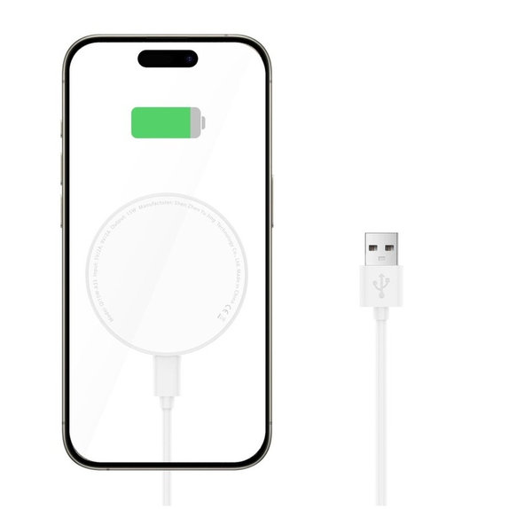 Bezdrátová nabíječka QI15W-A33 Magnetic MagSafe, bílá, Tech-Protect