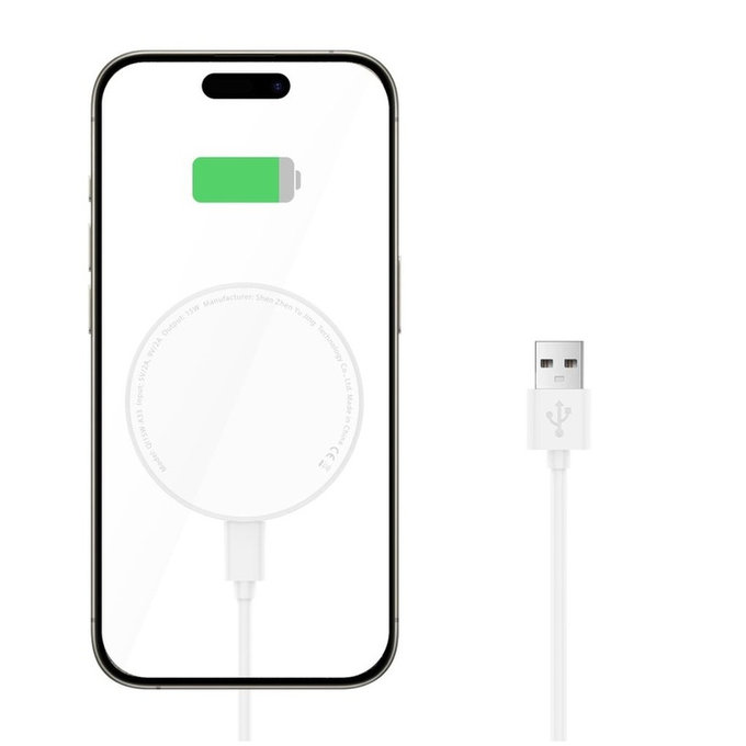 Bezdrátová nabíječka QI15W-A33 Magnetic MagSafe, bílá, Tech-Protect
