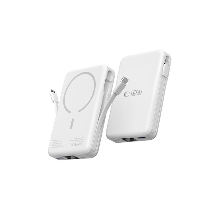 Powerbanka PB31 Lifemag MagSafe 10000mAh, bílá, Tech-Protect