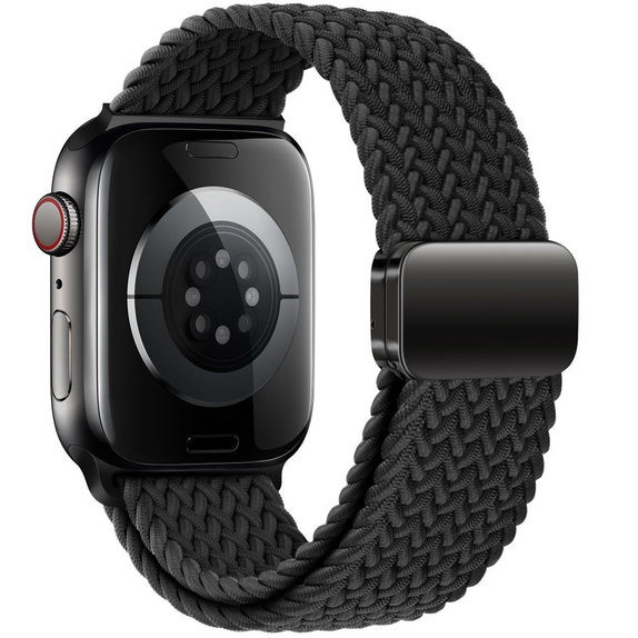 Řemínek Nylonmag pro Apple Watch 8 / 9 / 10 / 11 / SE / Ultra (44 / 45 / 46 / 49 mm), černá, Tech-Protect