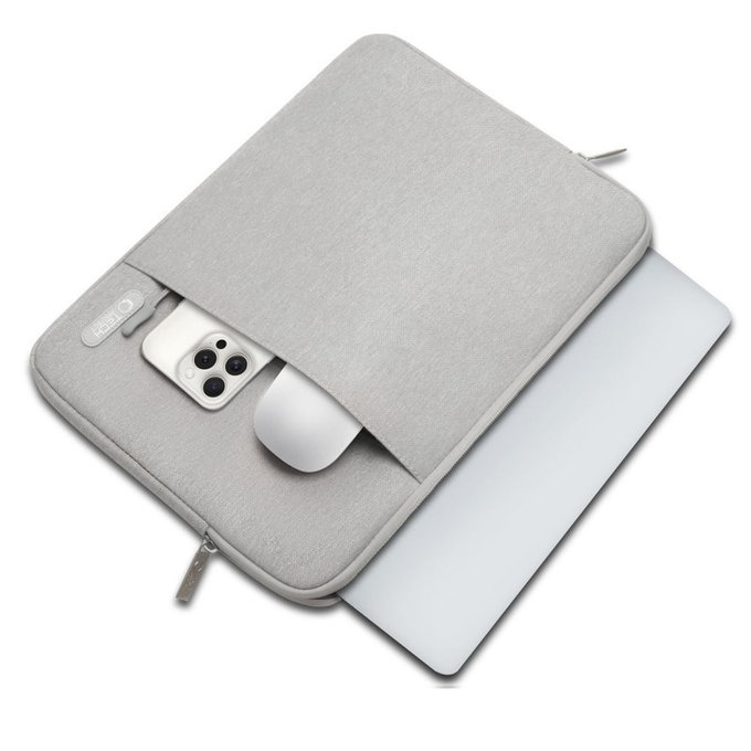 Pouzdro na notebook Sleevy 13-14, Crayon Grey, Tech-Protect