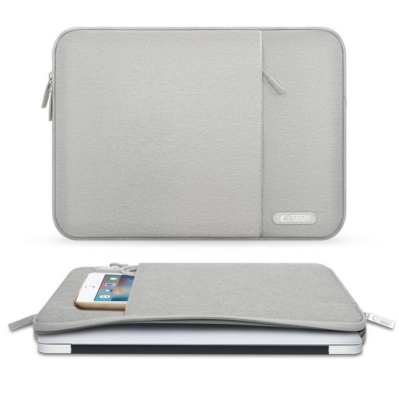Pouzdro na notebook Sleevy 13-14, Crayon Grey, Tech-Protect