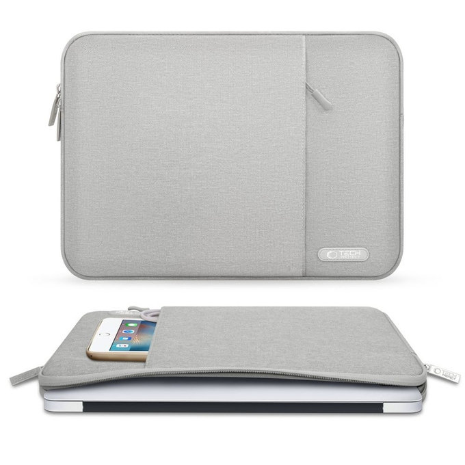 Pouzdro na notebook Sleevy 13-14, Crayon Grey, Tech-Protect