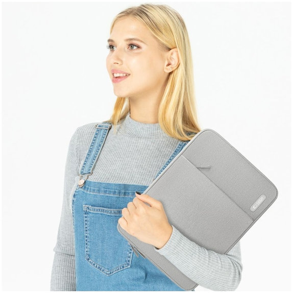 Pouzdro na notebook Sleevy 13-14, Crayon Grey, Tech-Protect