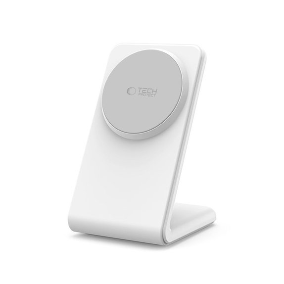 Bezdrátová nabíječka QI15W-A38 Magnetic MagSafe, bílá, Tech-Protect