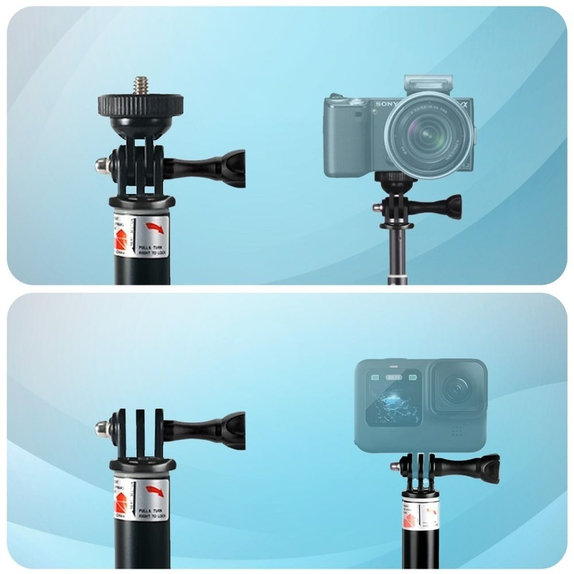 Selfie tyč SE stativem GA100 pro GoPro / DJI / INSTA360, černá, Tech-Protect