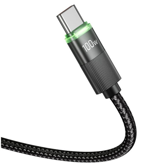 Kabel UB20T Ultraboost USB-C Cable PD 100W / 5A 180CM, černá, Tech-Protect