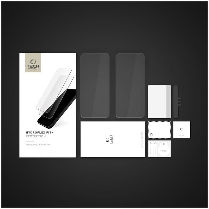 Hydrogelová fólie Hydro Flex+ 2-PACK pro Xiaomi Redmi Note 14 Pro 5G / 14 Pro+ Plus 5G / Poco X7 5G, čirá, Tech-Protect