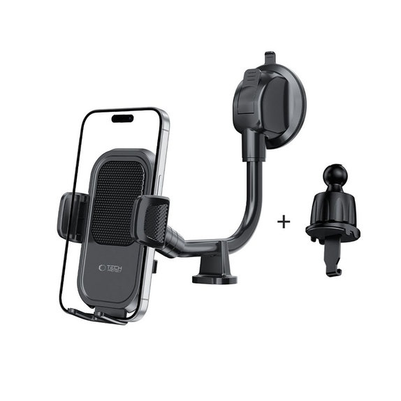 Držák do auta V8 Universal Long Arm Dashboard & Windshield, černá, Tech-Protect