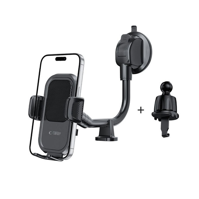 Držák do auta V8 Universal Long Arm Dashboard & Windshield, černá, Tech-Protect