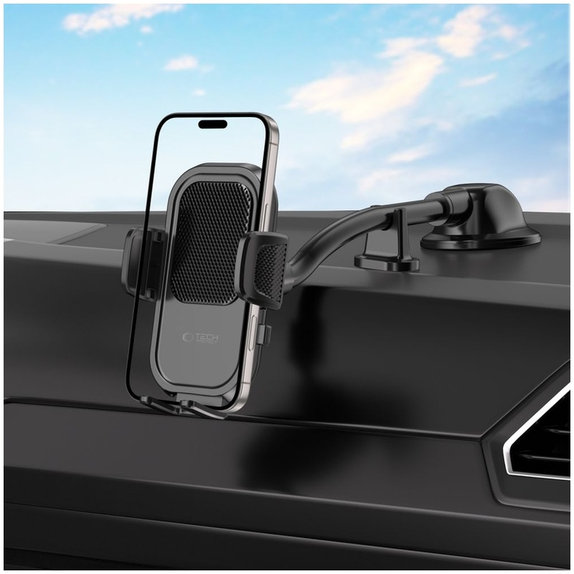 Držák do auta V8 Universal Long Arm Dashboard & Windshield, černá, Tech-Protect
