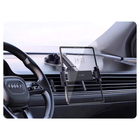 Držák do auta V4 Universal Windshield & Dashboard for Tablet, černá, Tech-Protect