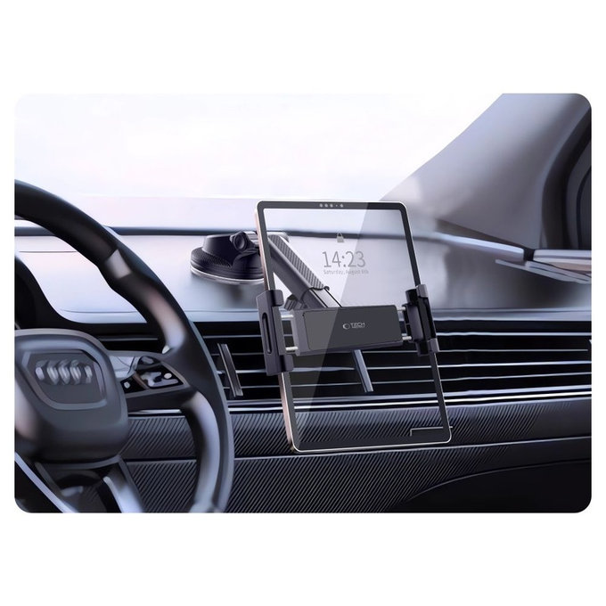 Držák do auta V4 Universal Windshield & Dashboard for Tablet, černá, Tech-Protect