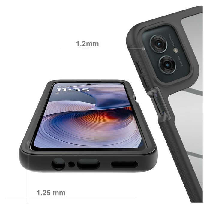 Pouzdro Defense pro Motorola Moto G15 / G15 Power / G17 / G17 Power / G05 / E15, černá, Tech-Protect