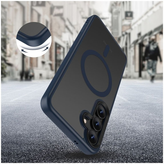 Pouzdro MagMat MagSafe pro Samsung S25, Matte Navy, Tech-Protect