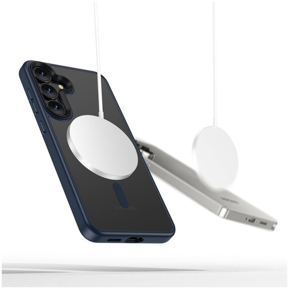 Pouzdro MagMat MagSafe pro Samsung S25, Matte Navy, Tech-Protect