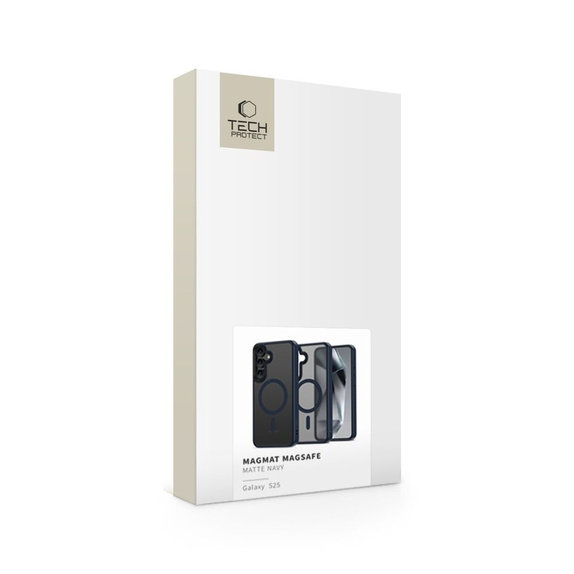 Pouzdro MagMat MagSafe pro Samsung S25, Matte Navy, Tech-Protect