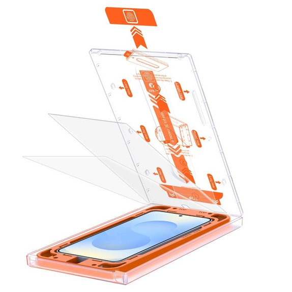 Tvrzené sklo Quick Set+ 2-PACK pro Samsung S24 / S25, čirá, Tech-Protect