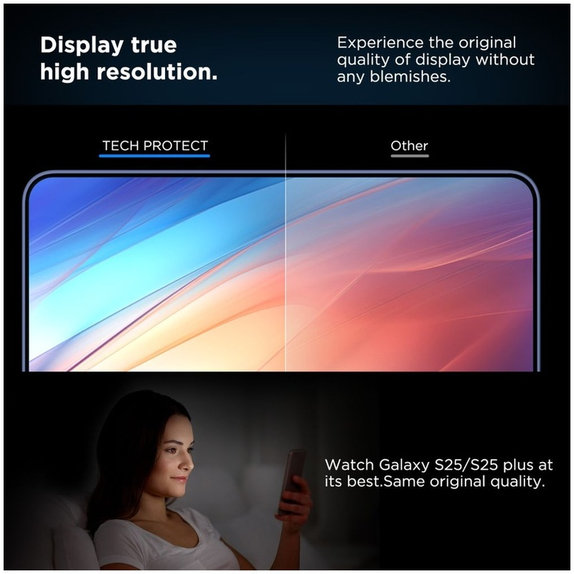Tvrzené sklo Quick Set+ 2-PACK pro Samsung S24 / S25, čirá, Tech-Protect